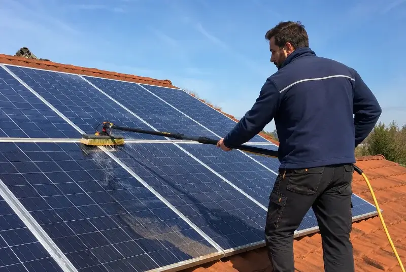 Nettoyage et entretien de panneaux solaires à Aillas